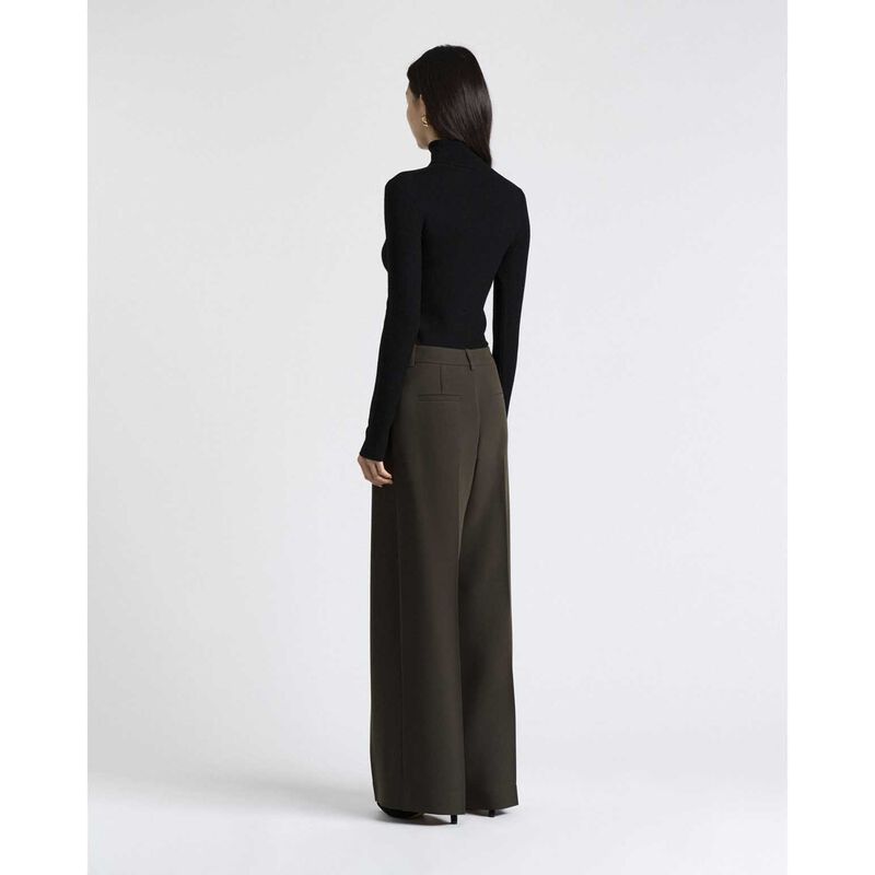 Cue Merino Turtle Neck Ribbed Knit image number 7